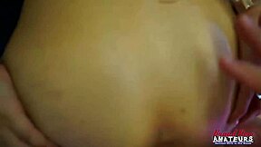 Wow, athletic blonde Raelyn rubs her shaved pussy, sucks hard, and gets pounded doggystyle with a messy facial finish!