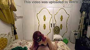 So you're telling me this petite redhead Ivy is sucking and fucking in her first masked porn scene?