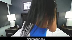 Brother gets naughty with busty Latina stepsister after jail release