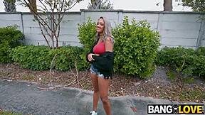 Ebony babe Zoey Sinn rides her lover's big cock in missionary