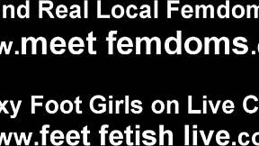 Masturbate to our sexy feet and footjob skills