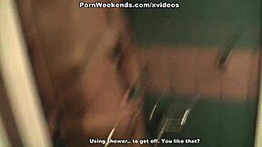 Movie of Girl Masturbating After Shower