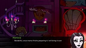 Ebony monster girls in a creepy house: the ultimate video game experience