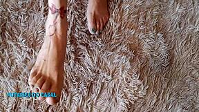 Ass to Mouth Masturbation with Feet