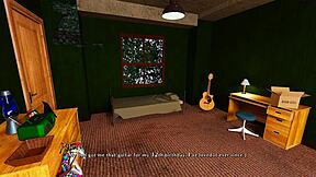 Adorable college girl takes on a role as a radiator in this adult game