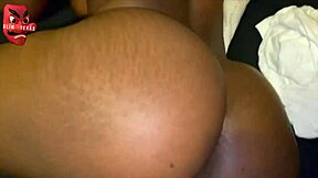 Crazy guy strokes his big black cock in slim texas