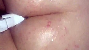 Lesbian threesome with big tits bi-snow bunny and her boss