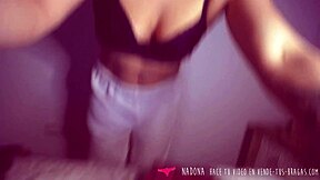 Spanish Beauty Sells Her Panties and Plays with Bra