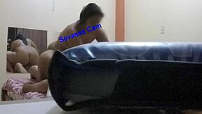 Big booty Latina babe I rent for an hour gets double penetrated by her sugar daddy