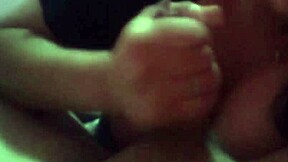 I'm giving my husband's friend a blowjob in the office