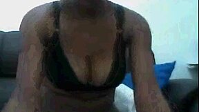 Karen's tits bounce on webcam in 2014