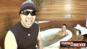 A video featuring Melissa Pitanga's anal and oral skills in a homemade sex tape