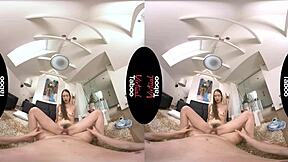 A big tits and big ass sister takes on a stranger in VR