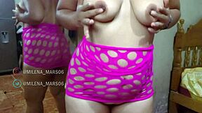 Milena Mars displays her most seductive side with a curvy Latina body and sizable assets