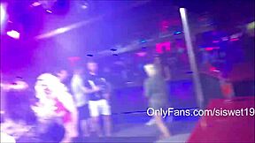 Web cam chat with a seductive slut in public