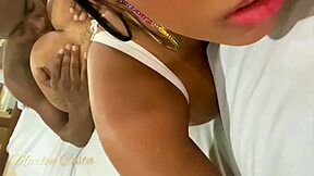 Black beauty Victoria teen gets her tight pussy stretched by a big black cock
