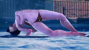 A compilation of video game girls with big breasts and arched backs