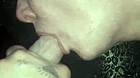 Blonde babe gives a sensual blowjob