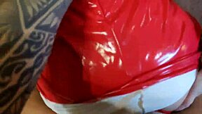 Latex clad slut sucks and gets fucked hard
