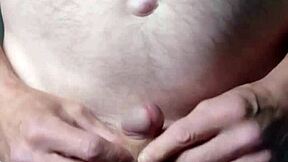 Bareback cock cleaning with unshaved cock