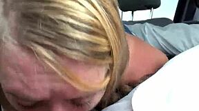 Solo girl with big boobs masturbates and sucks cock
