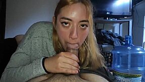 Creamy Blowjob with Yogurt