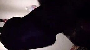Masturbation in white underwear