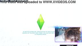 Big boobed streamer flashes on camera in solo show