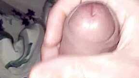 Masturbating and then collecting cum