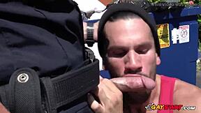 Amateur hunk takes on interracial gay in hardcore anal sex