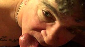 Gay deepthroat and blowjob with cumshot finish