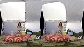 Busty Kali Roses and Petite Natasha Nix in a POV Threesome