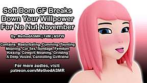 No Nut November: Girlfriend's Soft Domination Breaks Your Resistance