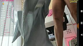 Big tits MILF masturbates with dildo