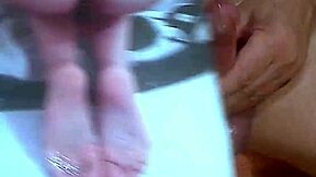A big load of cum sprayed on the butt