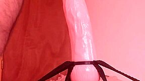 Masturbation and anal toys play with a mounted dildo