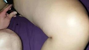 A beautiful woman with big natural breasts enjoying solo play