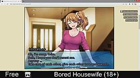 Horny housewife's interactive experience