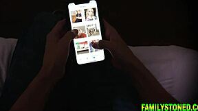 My blonde stepsisters give me a cock-licking lesson