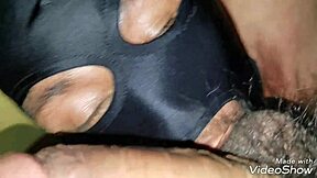 Amateur gay slave gets a deep blowjob