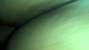 Fat ebony woman's creampie orgasm