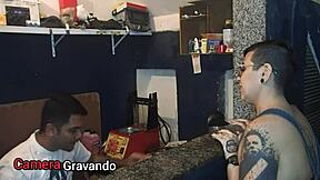 Tattooed slut aims for cock in a VIP session with Lioness