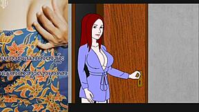 Watching cartoon while solo masturbating in private Asian scene