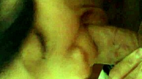 Real amateur Asian couple gives a homemade handjob