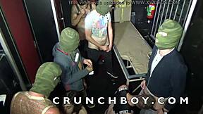 Gay bareback orgy with straight guys in Amsterdam
