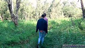 Bareback gay sex in the great outdoors