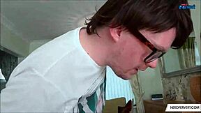A POV blowjob and handjob from a nerdy amateur