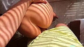 Horny stepsister masturbates and gets a cumshot in homemade video