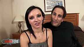 Skinny amateur babe gets naughty on camera