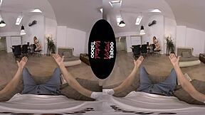 Experience taboo riding and blowjob in VR with a friend